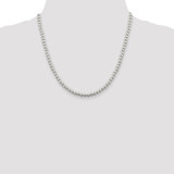 Sterling Silver 5mm Beads on Box Chain - QK-27CDDE49-1272