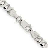Sterling Silver 5mm Beveled Curb Chain - QF-6A4D6082-4839