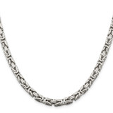 Sterling Silver 5mm Byzantine Chain - QB-56E897D1-8765