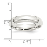 Sterling Silver 5mm Comfort Fit Size 9 Band