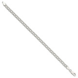 Sterling Silver 5mm Double Link Charm Bracelet - QC-D1F67FCA-4907