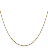 14K 30 inch .85mm Diamond-cut Spiga with Lobster Clasp Chain