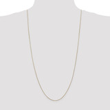 14K 30 inch .85mm Diamond-cut Spiga with Lobster Clasp Chain