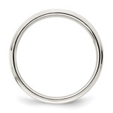 Sterling Silver 5mm Flat with Step Edge Size 6.5 Band