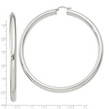 Sterling Silver 5mm Round Hoop Earrings - QE-718D137B-8628