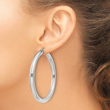 Sterling Silver 5mm Round Hoop Earrings - QE-D7BE7D25-6622