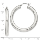 Sterling Silver 5mm Round Hoop Earrings - QE-F9B388CC-3321