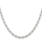 Sterling Silver 5mm Solid Rope Chain - QD-FFF334B9-7532