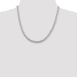 Sterling Silver 6.1mm Beads on Box Chain - QK-930FA684-3074