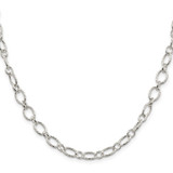 Sterling Silver 6.1mm Fancy Patterned Rolo Chain - QF-2A02D325-9086