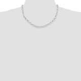 Sterling Silver 6.1mm Fancy Patterned Rolo Chain - QF-9DB96C1B-3225