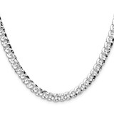 Sterling Silver 6.35mm Hammered Curb Chain - QH-5A7C0A5A-8550