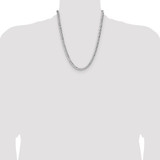 Sterling Silver 6.35mm Hammered Curb Chain - QH-BD7B1743-8574