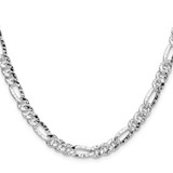 Sterling Silver 6.3mm Hammered Figaro Chain - QH-709914AA-4993