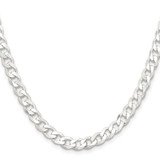 Sterling Silver 6.5mm Curb Chain - QC-1532720B-6233