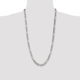 Sterling Silver 6.5mm Figaro Anchor Chain - QA-401D3E7F-8001