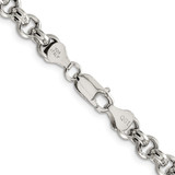Sterling Silver 6.5mm Semi-solid Rolo Chain - QF-665869E4-6853