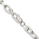 Sterling Silver 6.65mm Diamond-cut Long Link Cable Chain - QA-CB20D5ED-7151