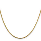 14K 30 inch 1.4mm Franco with Lobster Clasp Chain