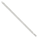 Sterling Silver 6mm Beveled Curb Chain - QF-524F82FB-7970