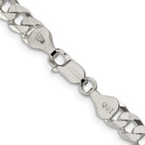 Sterling Silver 6mm Beveled Curb Chain - QF-EE0CDA16-9750
