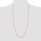 14K 30 inch 1.4mm Round Open Wide Link Cable with Lobster Clasp Chain