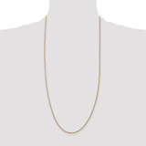 14K 30 inch 1.55mm Semi-Solid Wheat with Lobster Clasp Chain