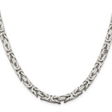 Sterling Silver 6mm Byzantine Chain - QB-58359912-8910