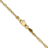 14K 30 inch 1.70mm Singapore with Lobster Clasp Chain
