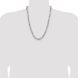 Sterling Silver 6mm D/C Figarope Chain - QF-ADBAD3A6-1002