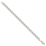 Sterling Silver 6mm Double Link Charm Bracelet - QG-F7FD718F-4001