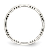 Sterling Silver 6mm Flat with Step Edge Size 10.5 Band