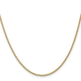 14K 30 inch 1.8mm Forzantine Cable with Lobster Clasp Chain
