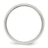 Sterling Silver 6mm Half Round Milgrain Size 11 Band