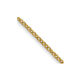 14K 30 inch 1mm Round Open Link Cable with Lobster Clasp Chain