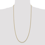 14k 30 inch 2.25mm Parisian Wheat with Lobster Clasp Chain