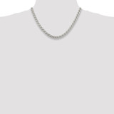 Sterling Silver 6mm Round Spiga Chain - QS-4D59448D-8096