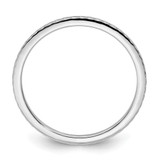 10K White Gold 1.2mm Twisted Wire Pattern Stackable Band Size 7