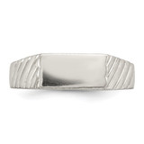 Sterling Silver 6x11mm Open Back Signet Ring - QR-454A1289-2551