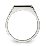 Sterling Silver 6x11mm Open Back Signet Ring - QR-9BC934A3-1623