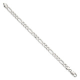 Sterling Silver 7.0mm Lightweight Flat Figaro Chain - QM-16A51D3D-4554