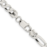 Sterling Silver 7.0mm Lightweight Flat Figaro Chain - QM-21851FA9-8226