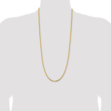 14K 30 inch 2.5mm Byzantine with Lobster Clasp Chain