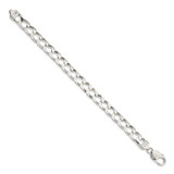 Sterling Silver 7.2mm D/C Square Curb Chain - QF-68F259C1-7105