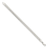 Sterling Silver 7.35mm Domed w/ Side D/C Curb Chain - QR-FB584A7B-2577