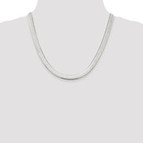Sterling Silver 7.3mm Magic Herringbone Chain - QH-F64A9C6F-5311