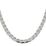 Sterling Silver 7.4mm D/C Flat Anchor Curb Chain - QF-9AD4A1AD-2933