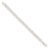 Sterling Silver 7.5mm Curb Chain - QC-E1540BF0-3247