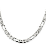 Sterling Silver 7.5mm Figaro Anchor Chain - QA-A7DD8638-7559