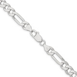 Sterling Silver 7.5mm Figaro Chain - QF-DCC3BECC-7338